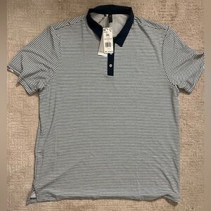 NWT adidas Heat Ready Mirco Stripe Golf Polo